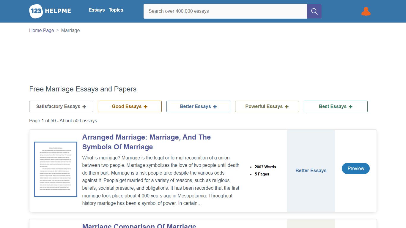 Free Marriage Essays and Papers | 123 Help Me